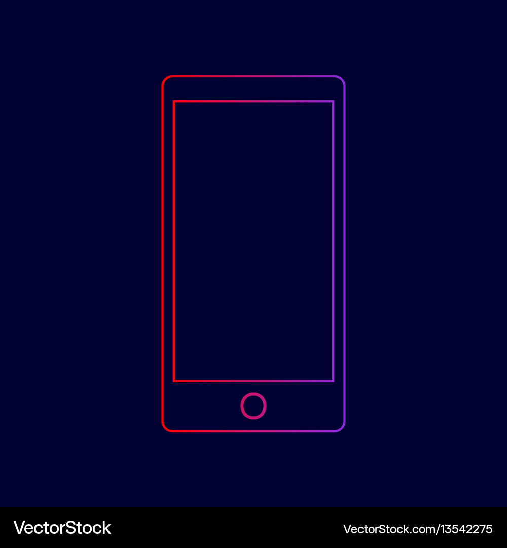 Abstract style modern gadget with blank screen Abstract style modern gadget with blank screen vector image