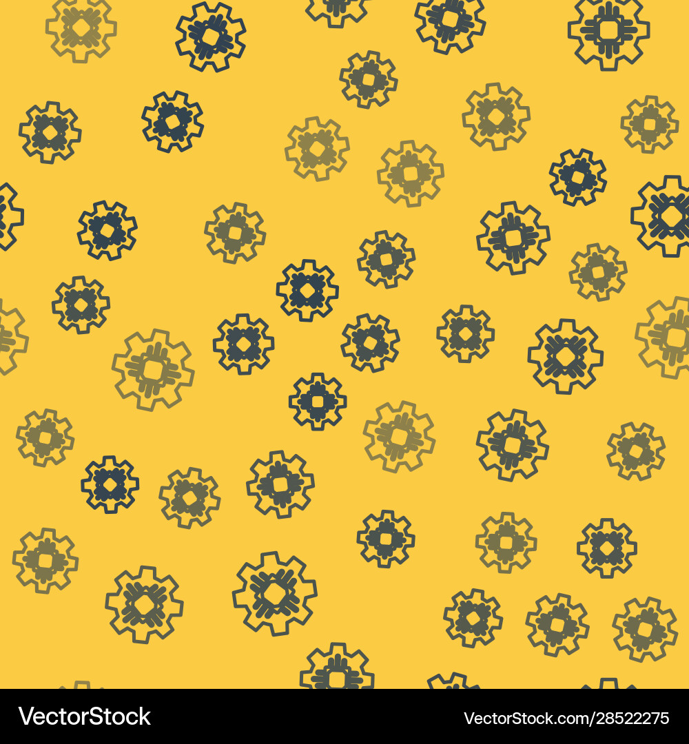 Blue line processor icon isolated seamless pattern Blue line processor icon isolated seamless pattern vector image