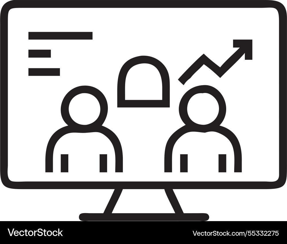 Business data analytics with team working Vector Image