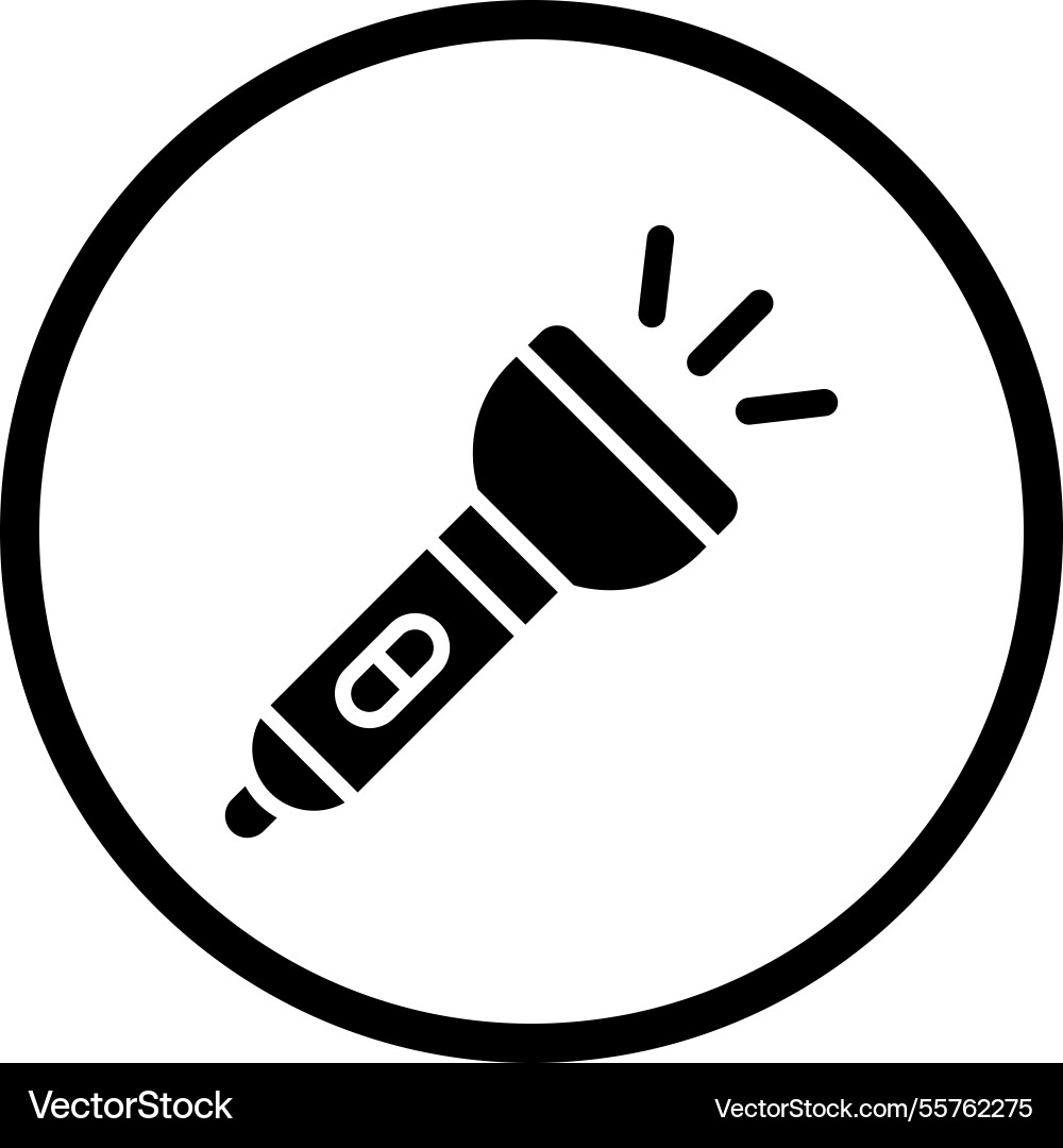 Flashlight icon design Vector Image