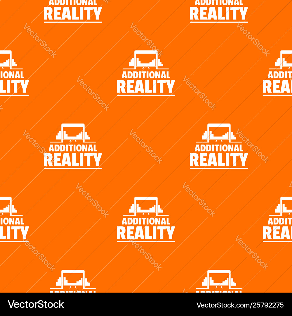 Game additional reality pattern orange Game additional reality pattern orange vector image