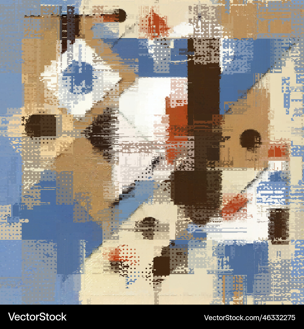 Glitch Datamosh Abstract Pattern vector image