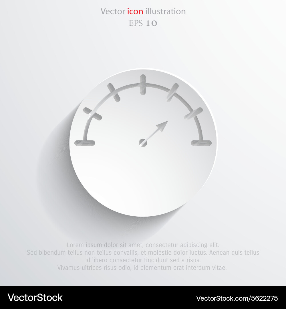 Manometer web icon vector image