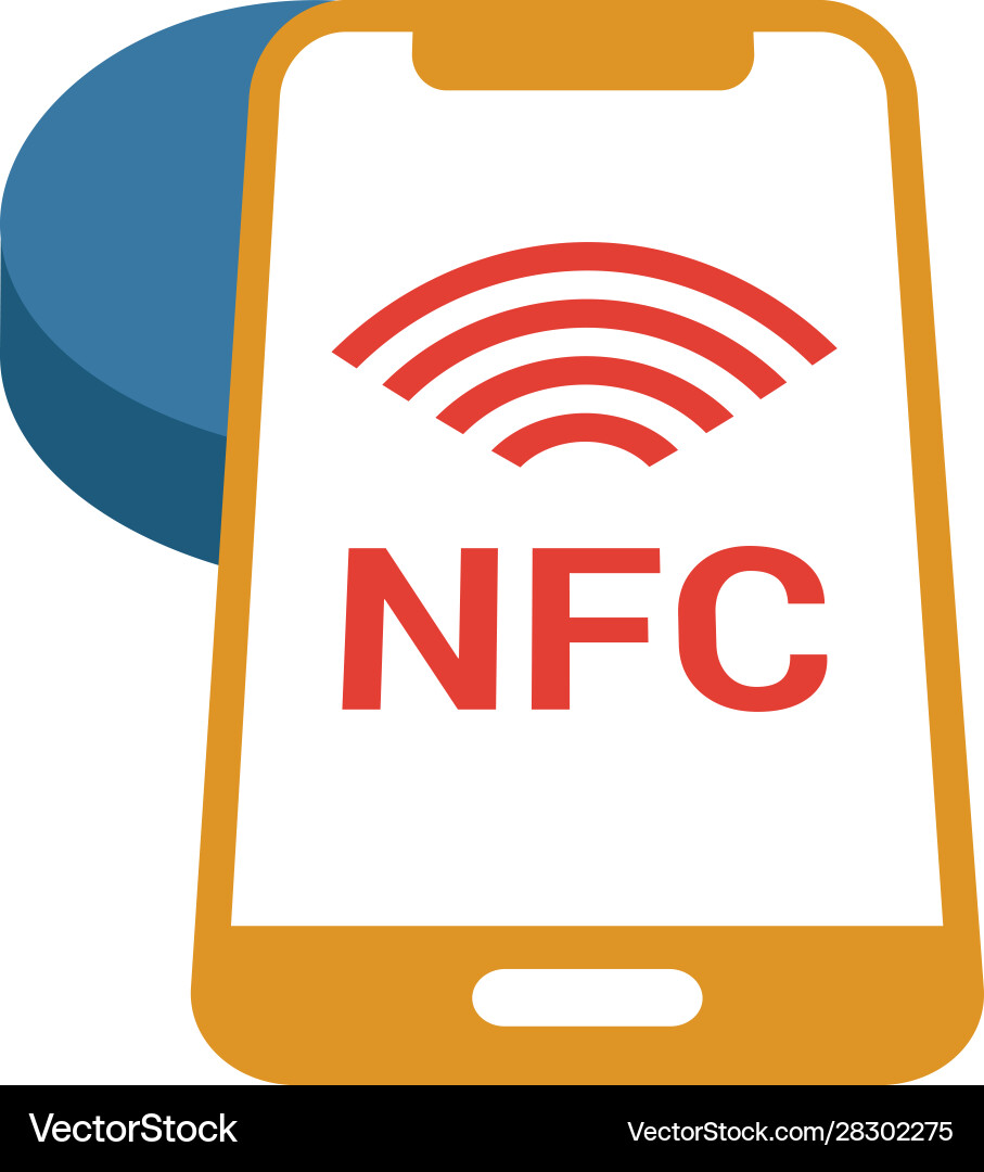 Nfc technology icon simple element from smart Nfc technology icon simple element from smart vector image