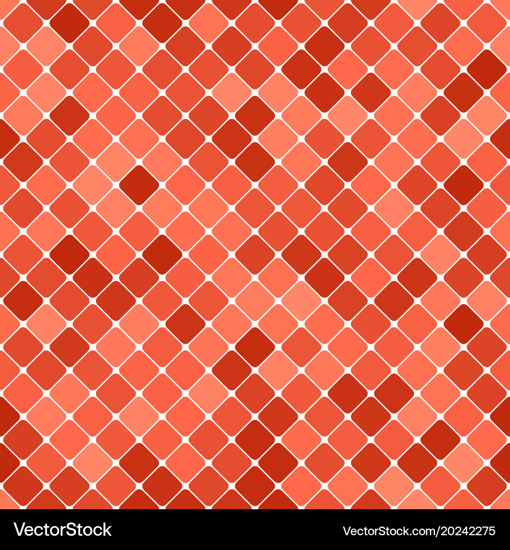 Red abstract seamless diagonal square pattern vector image