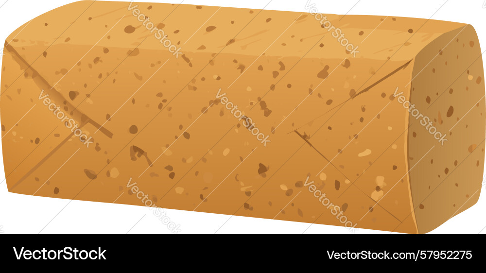 Rustic Cork Block Texture Vector Image