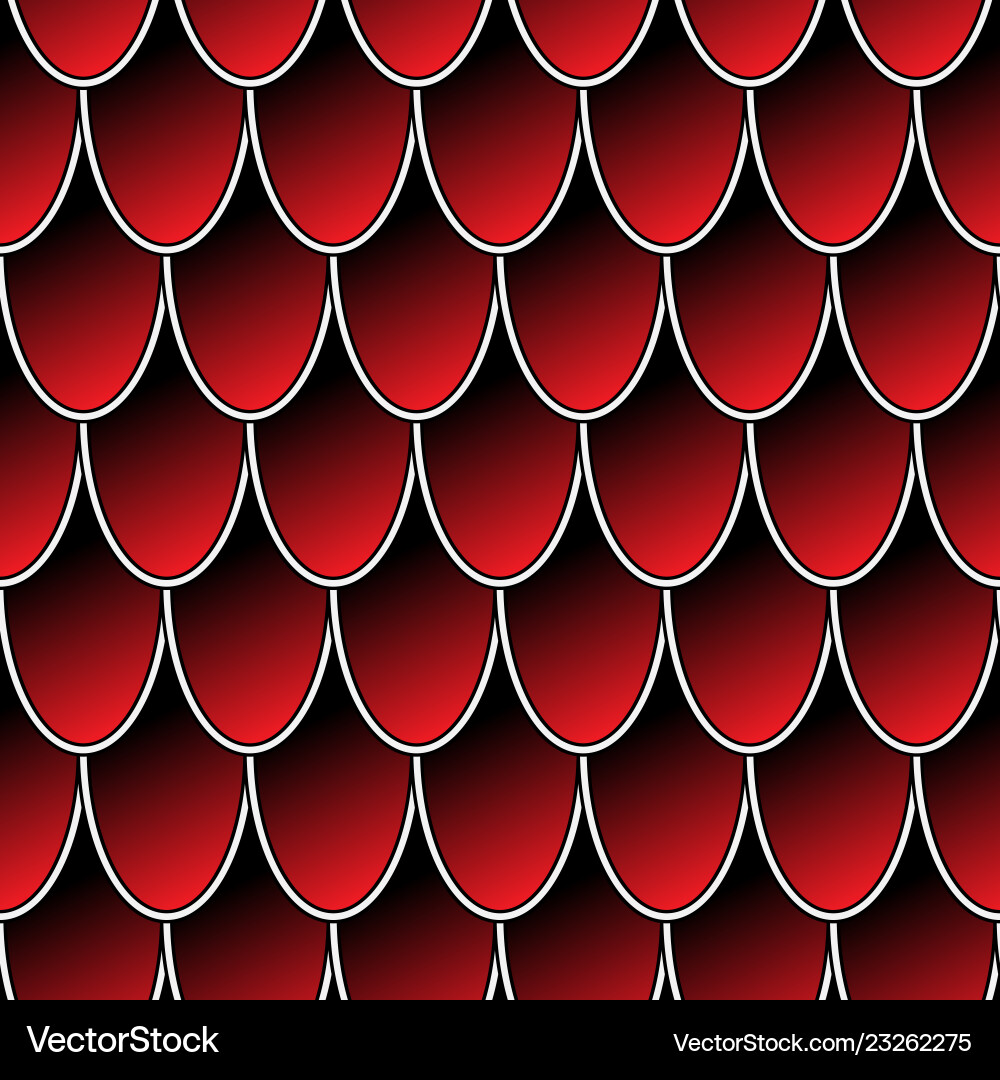 Scales Pattern - Red & Ruby vector image