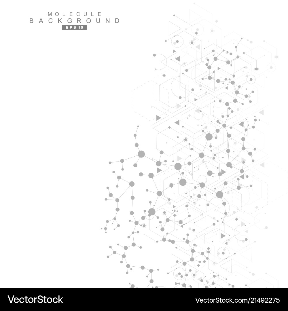 Structure molecule and communication dna atom Structure molecule and communication dna atom vector image