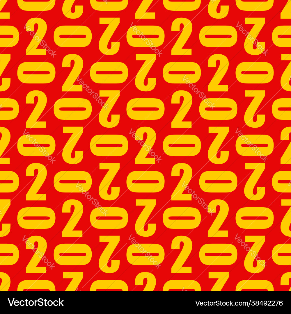 2020 pattern seamless number background new year 2020 pattern seamless number background new year Vector Image