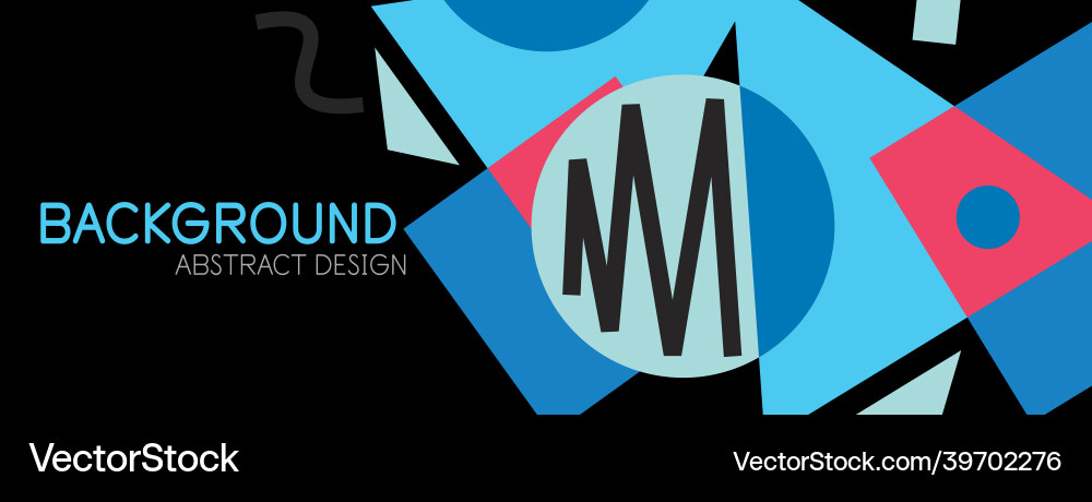 Abstract background blocks lines triangles Vector Image