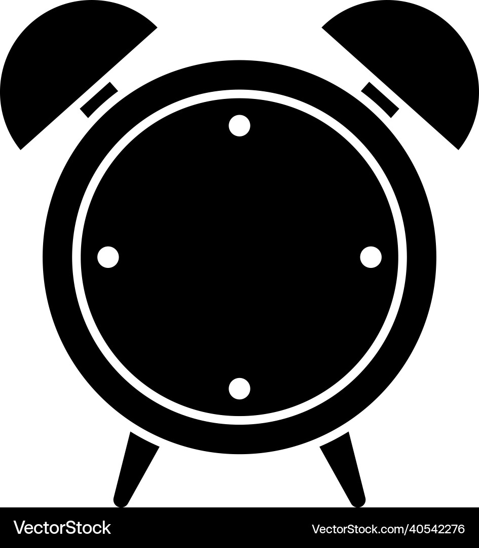 Alarm clock icon design template isolated Vector Image