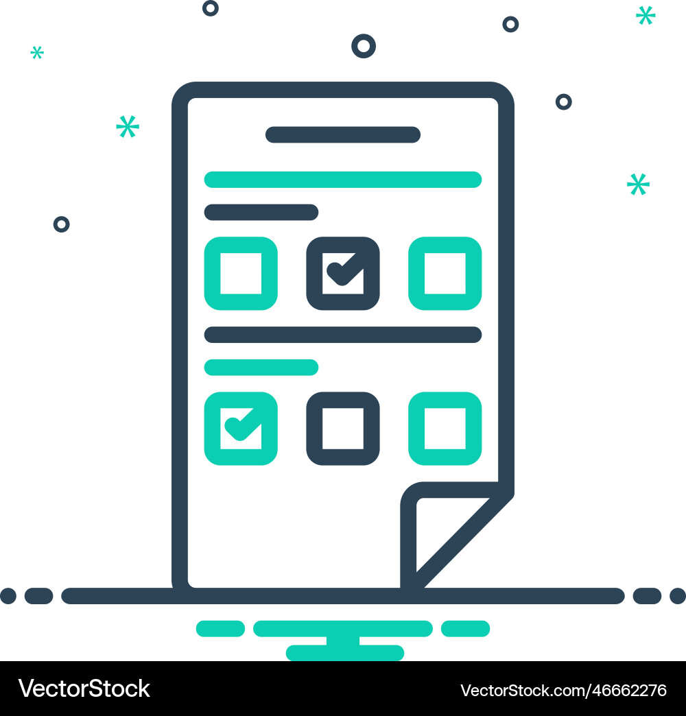 Answered vector image