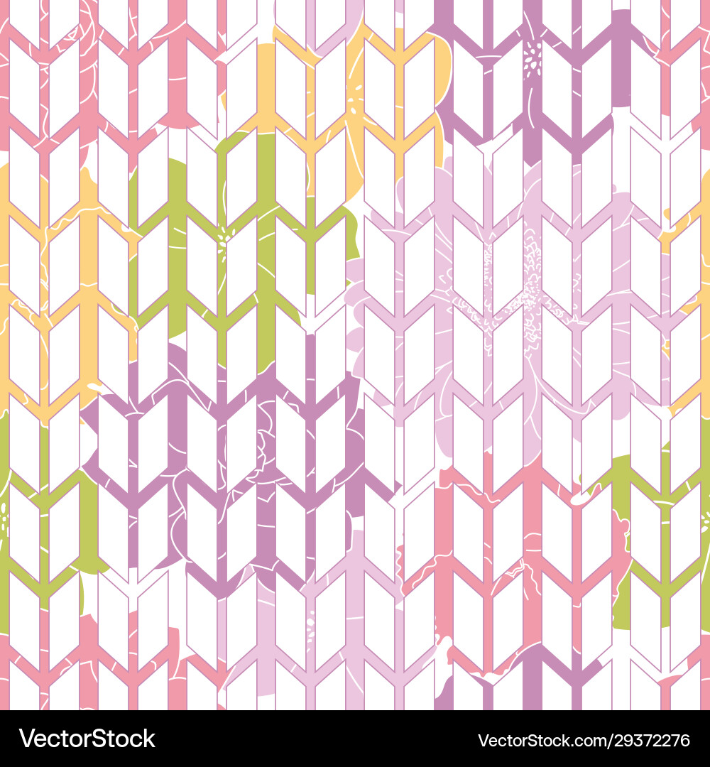 Bunte florale Geometrie nahtloses Muster Bunte florale Geometrie nahtloses Muster Vektorbild