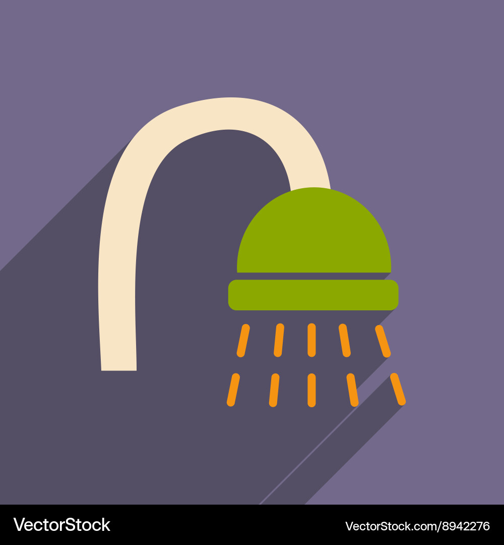 Flat with shadow icon and mobile application vector image