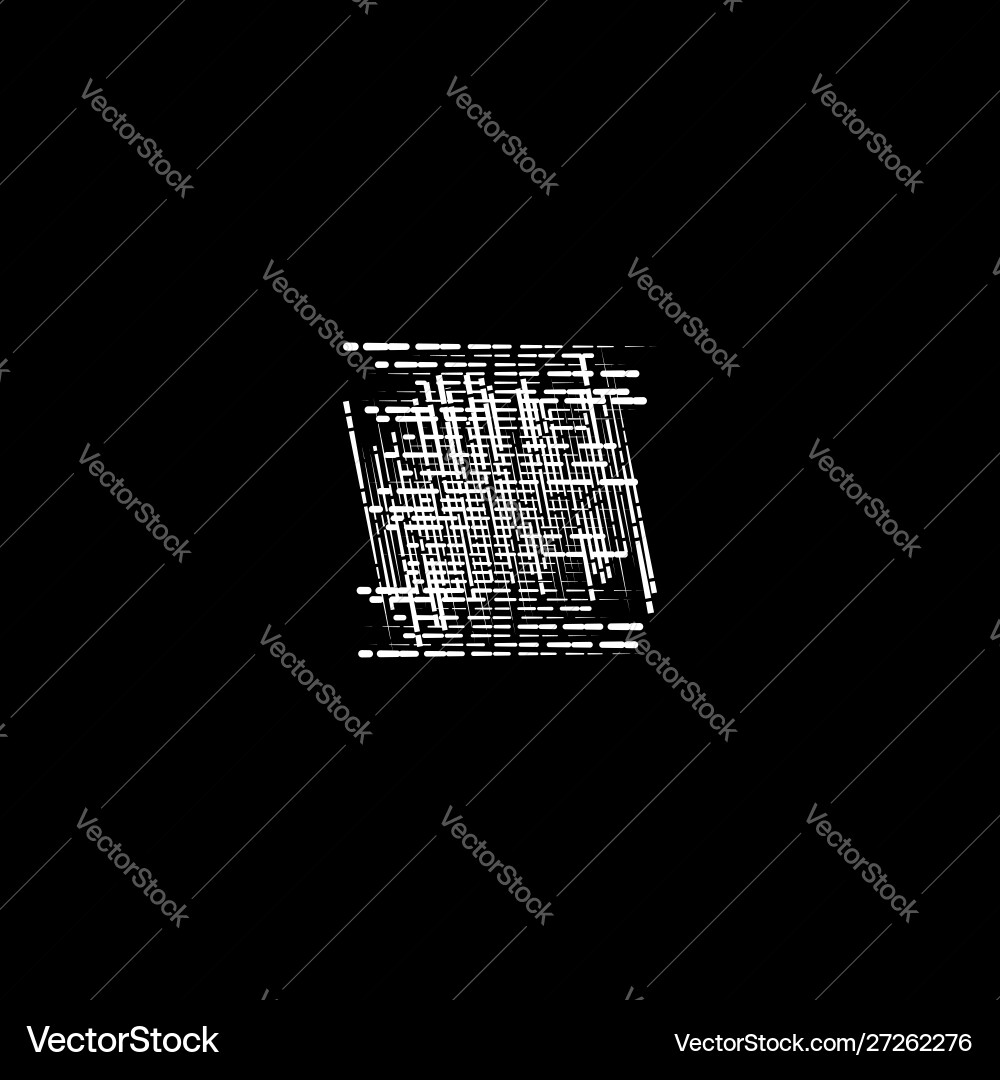 Grid mesh abstract geometric pattern segmented Vector Image