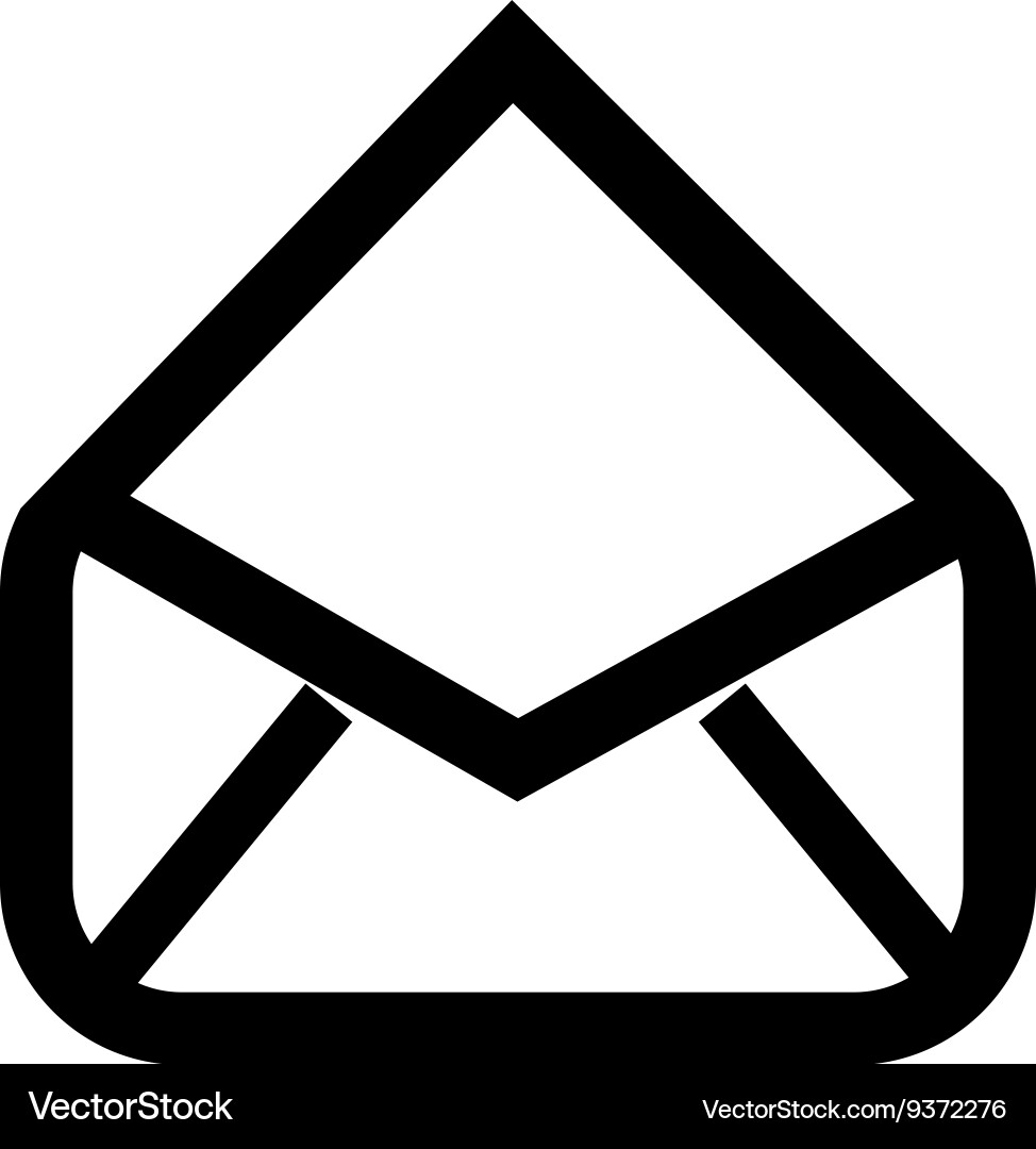 Open email setup isolated icon design Vector Image