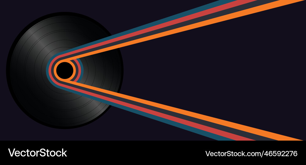 Retro horizontal background with color lines Retro horizontal background with color lines vector image
