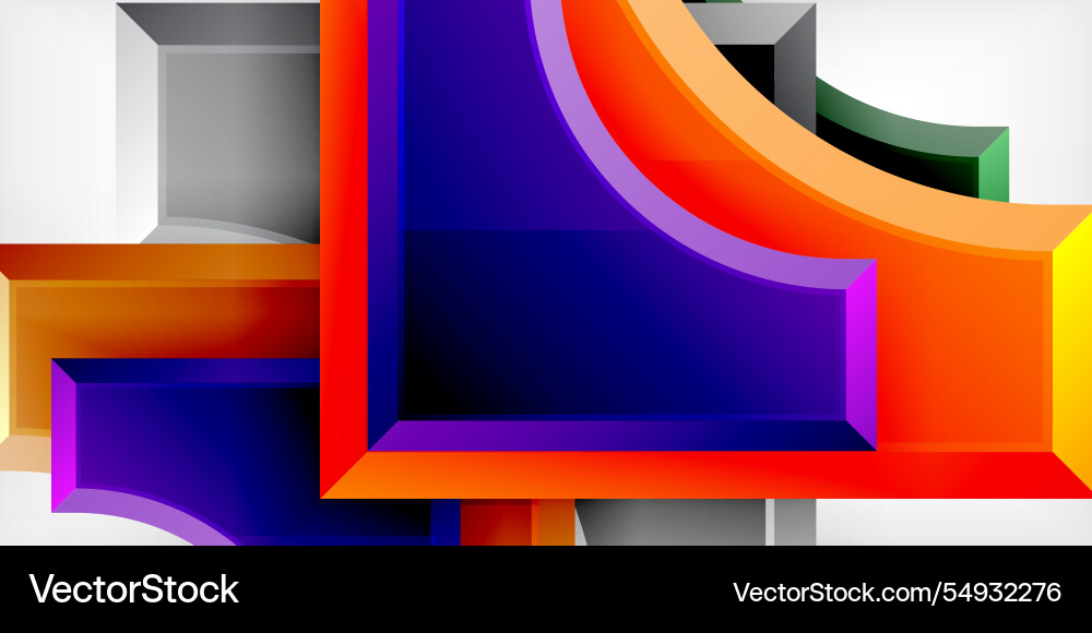 Square arrow shapes with round elements Square arrow shapes with round elements vector image