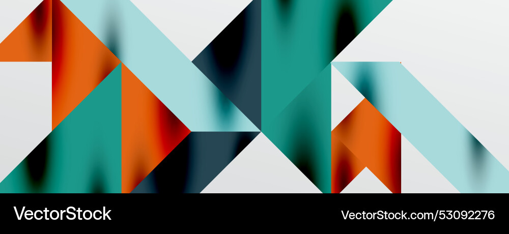 Tech minimal overlapping triangle shapes elements Vector Image