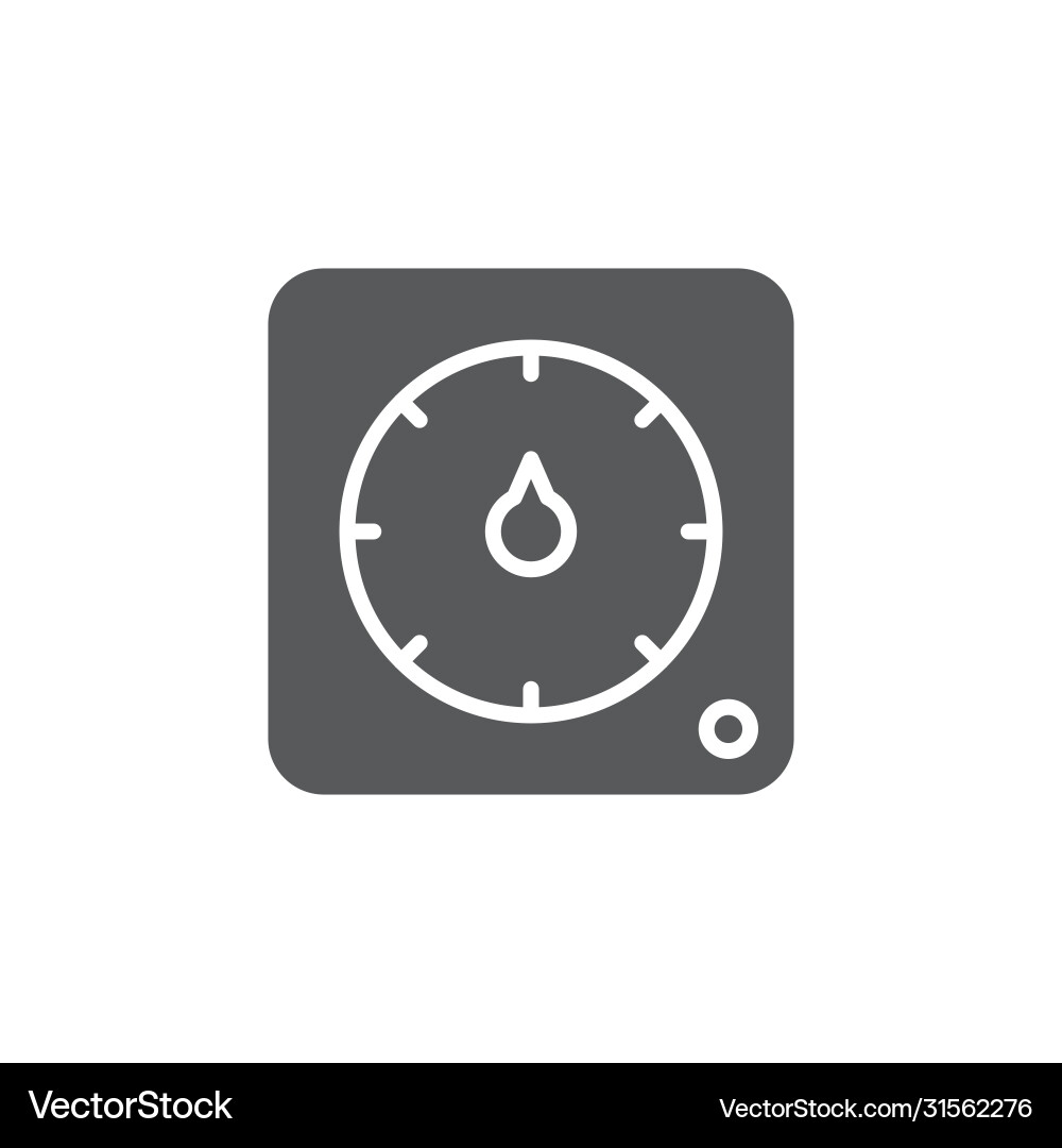 Thermostat icon symbol medical tools isolated Thermostat icon symbol medical tools isolated vector image