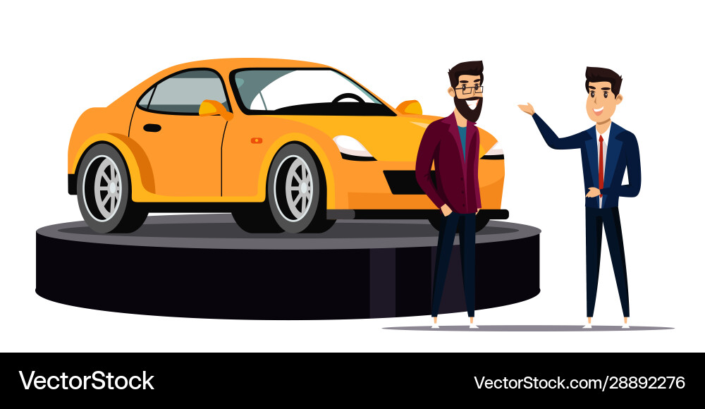 Top Auto Motor Show flach Top Auto Motor Show flach Vektorbild