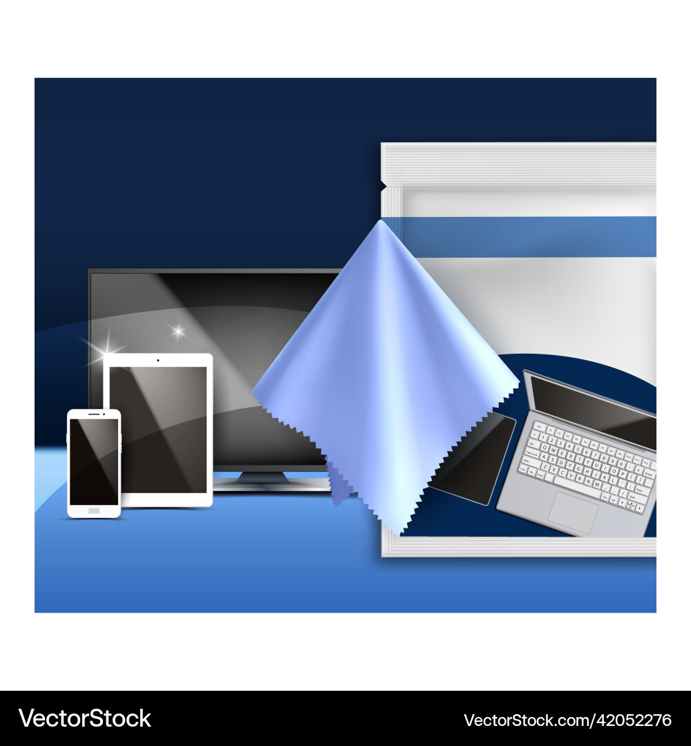 Universal Reinigungstücher Werbeposter Universal Reinigungstücher Werbeposter vektorbild