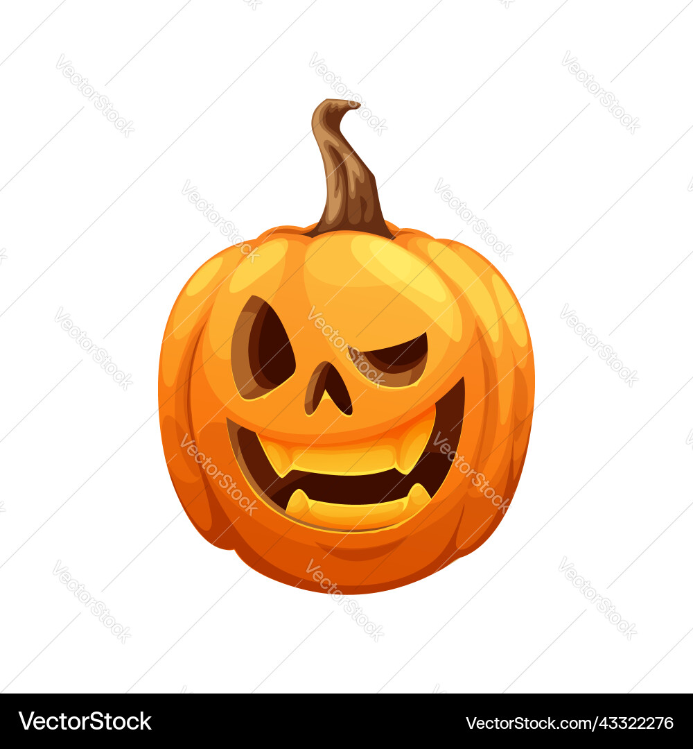 Winking lustige Cartoon halloween Kürbis Laterne Winking lustige Cartoon halloween Kürbis Laterne vektorbild
