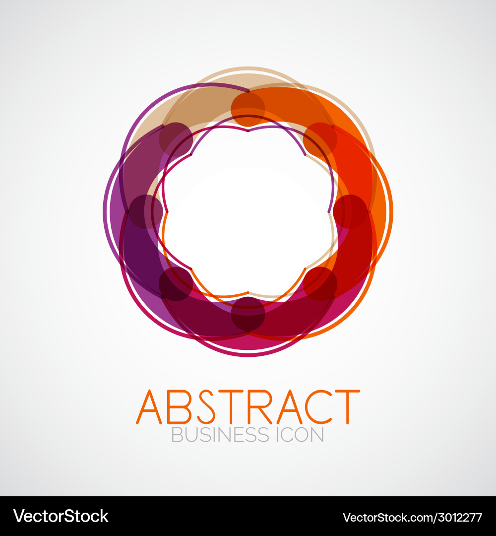 Abstract Geometric Loop vector image