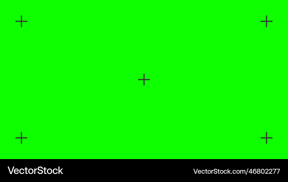 Chroma key background green screen with point icon Chroma key background green screen with point icon vector image
