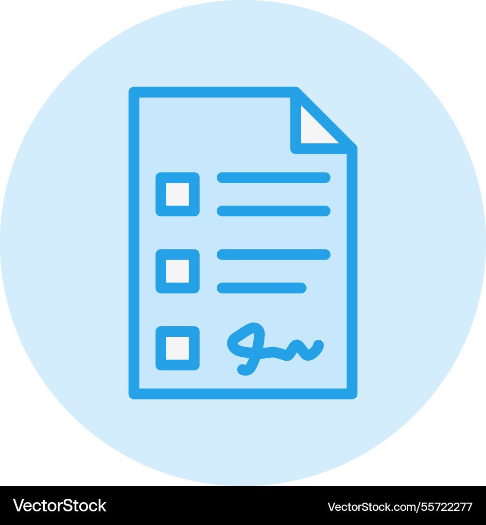 Contract form icon design Vector Image