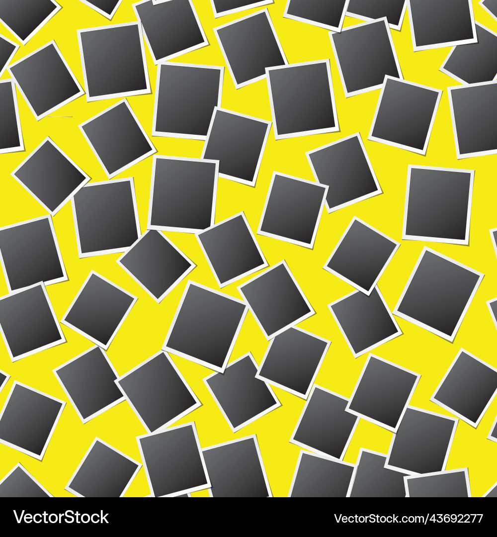 Retro photo frames seamless pattern Retro photo frames seamless pattern vector image