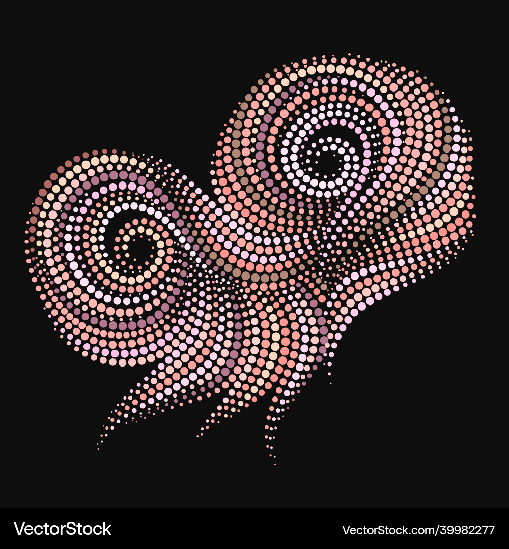 Seashell - a colorful pattern of dots Seashell - a colorful pattern of dots Vector Image