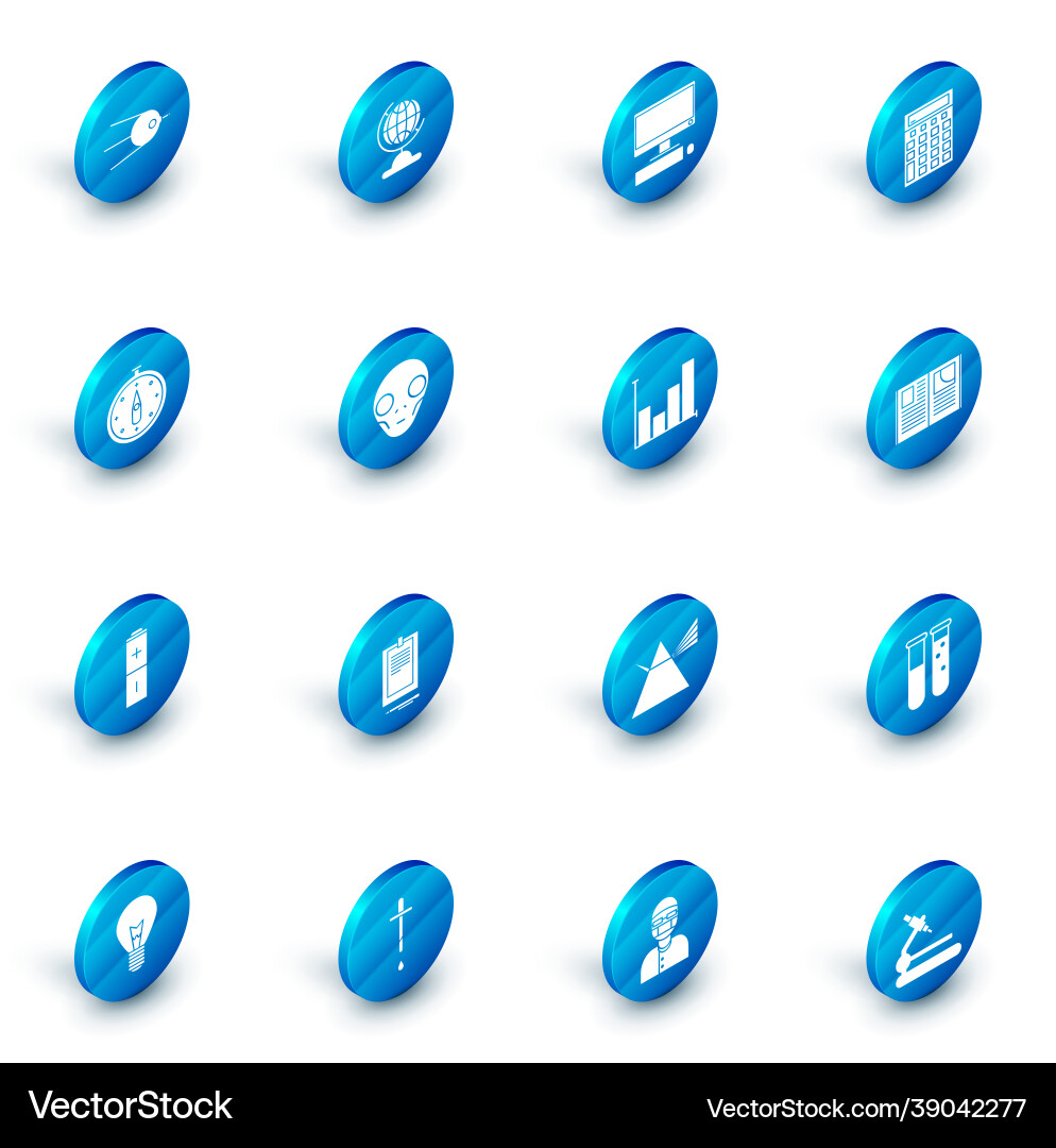 Set earth globe computer monitor with keyboard vector image