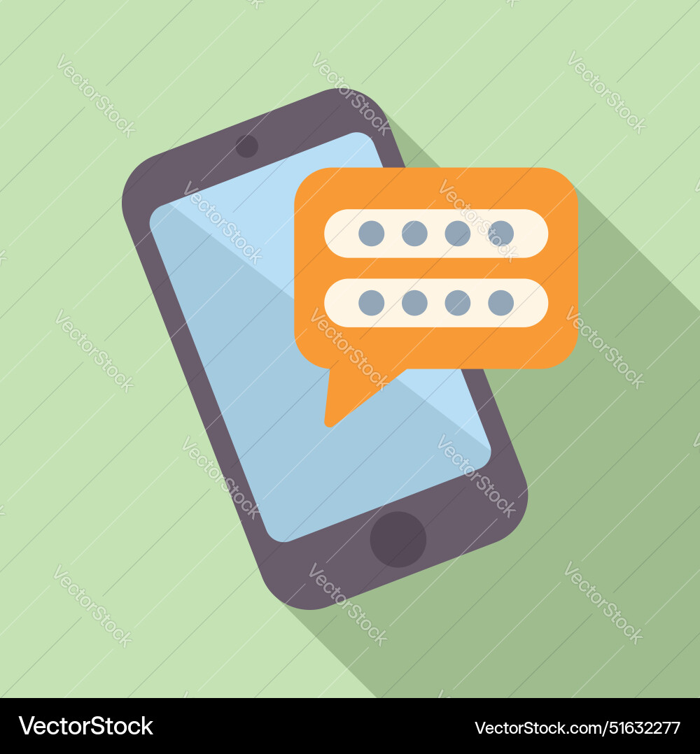 Smartphone showing password request notification Smartphone showing password request notification vector image