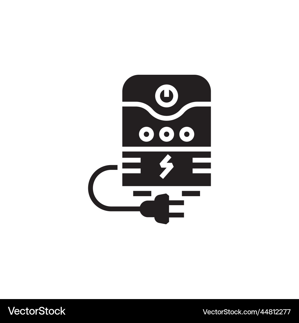 Ups icon computer component solid style Ups icon computer component solid style vector image