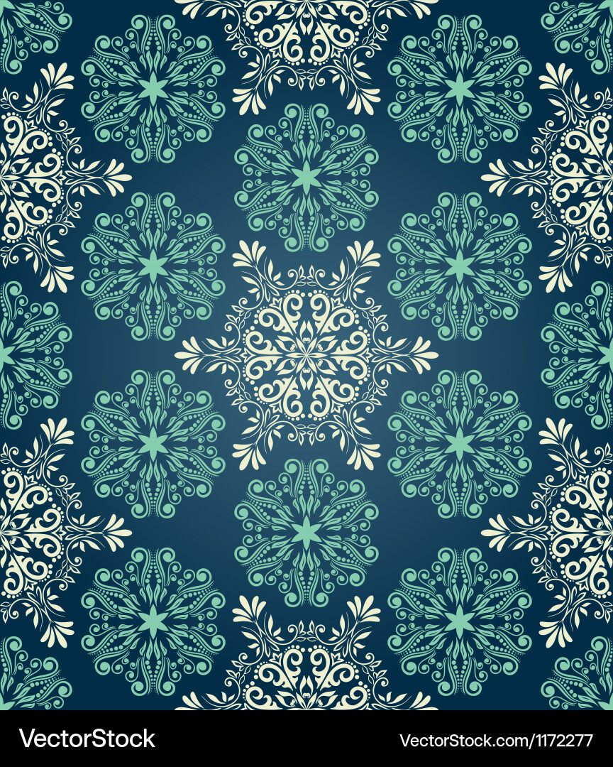 Winter Snowflake Pattern Vector Image