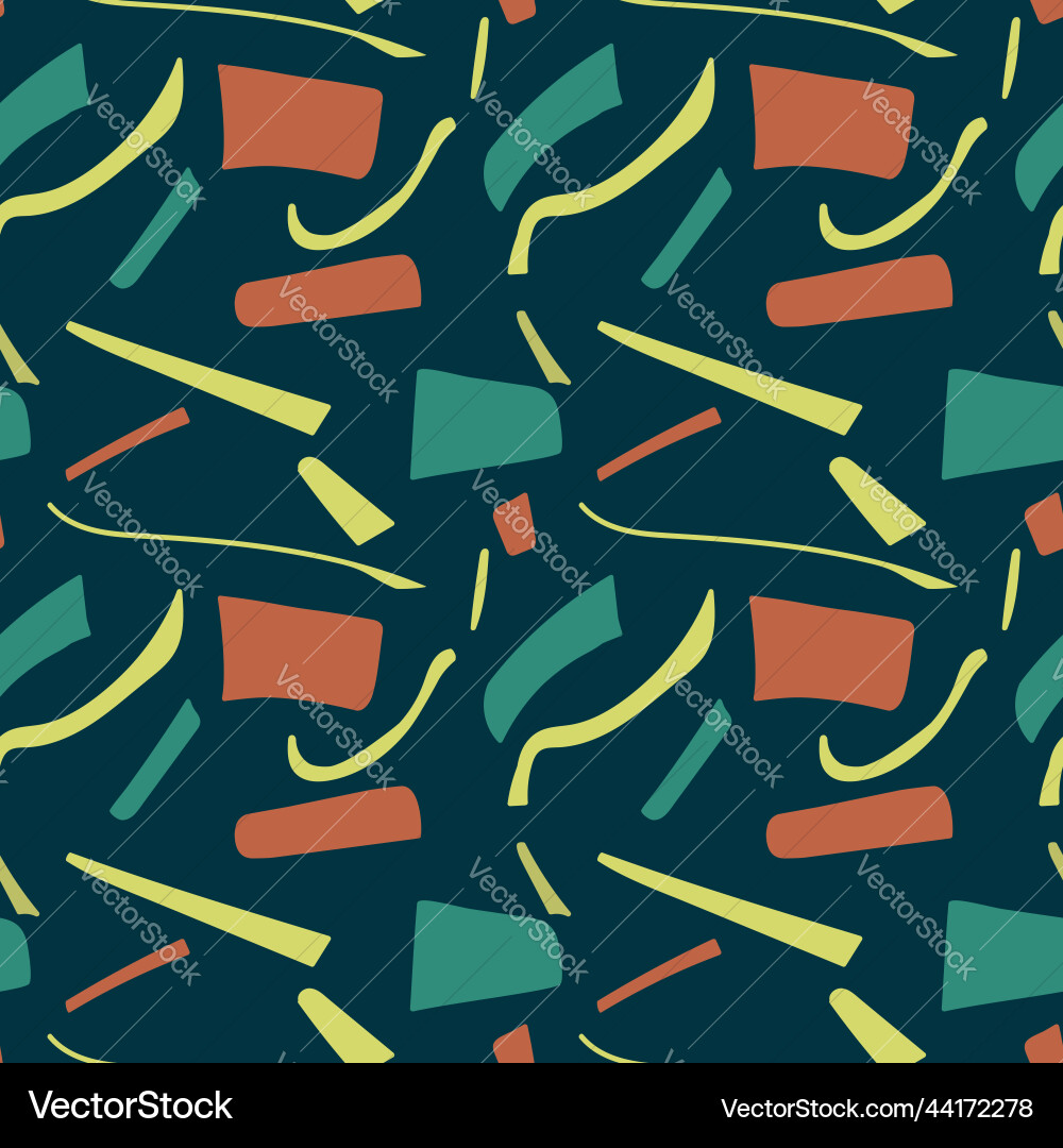 A set of seamless patterns with geometric shapes Vector Image