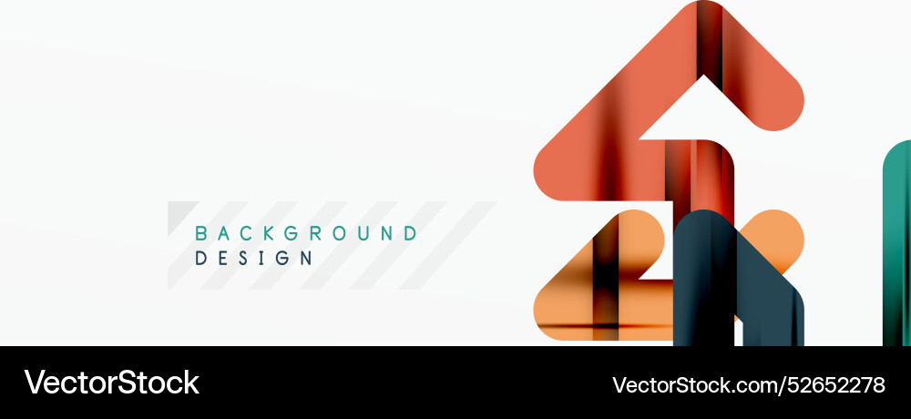 Abstract background - colorful lines composition Vector Image