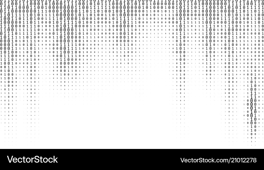 Binary Code Gradient Background vector image