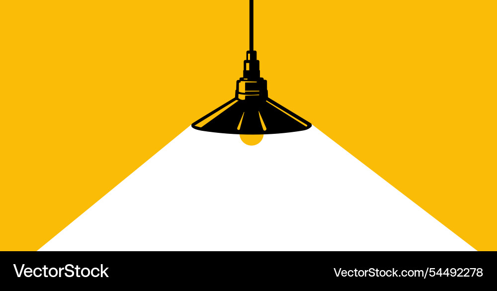 Hanging lamp Royalty Free Vector Image - VectorStock
