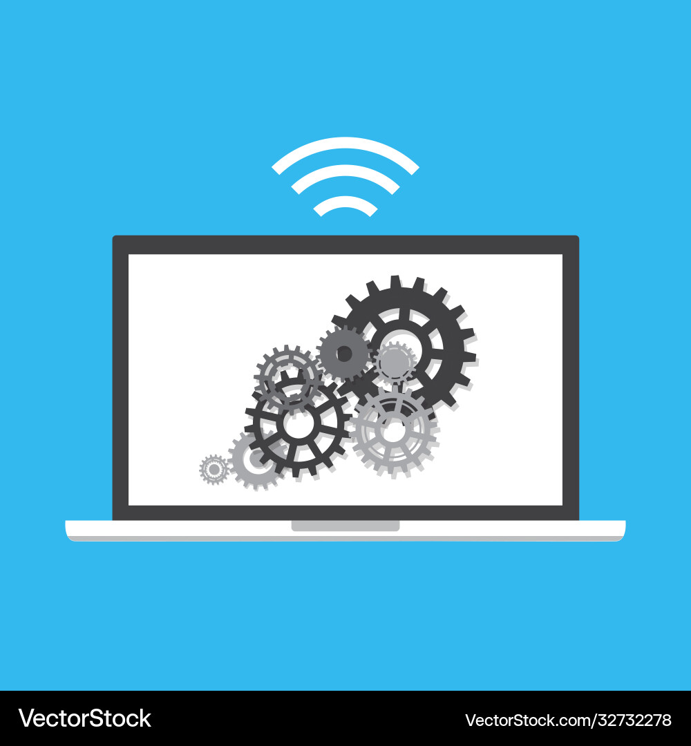 Information and development website statistic vector image