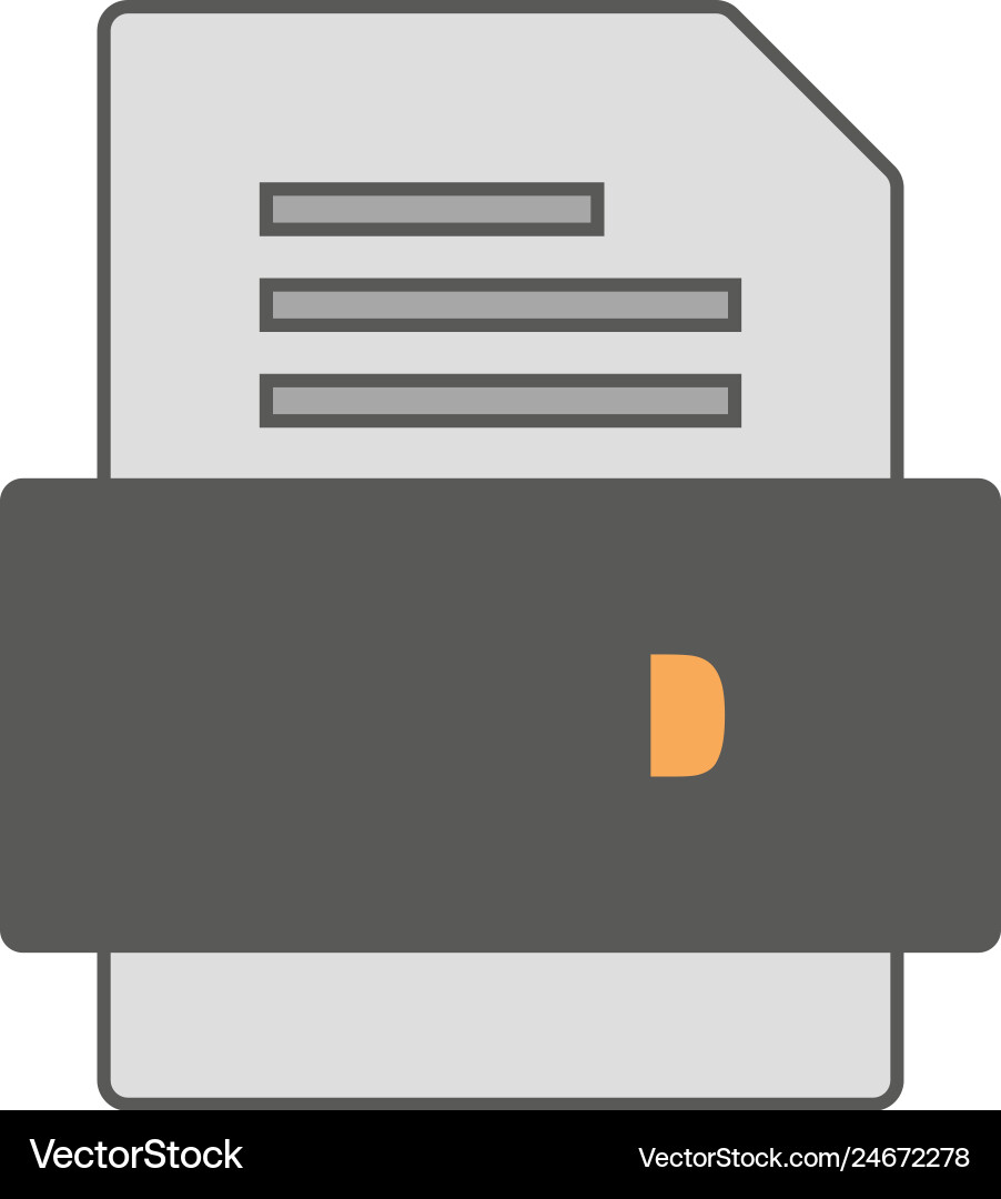 Sfd file document icon vector image