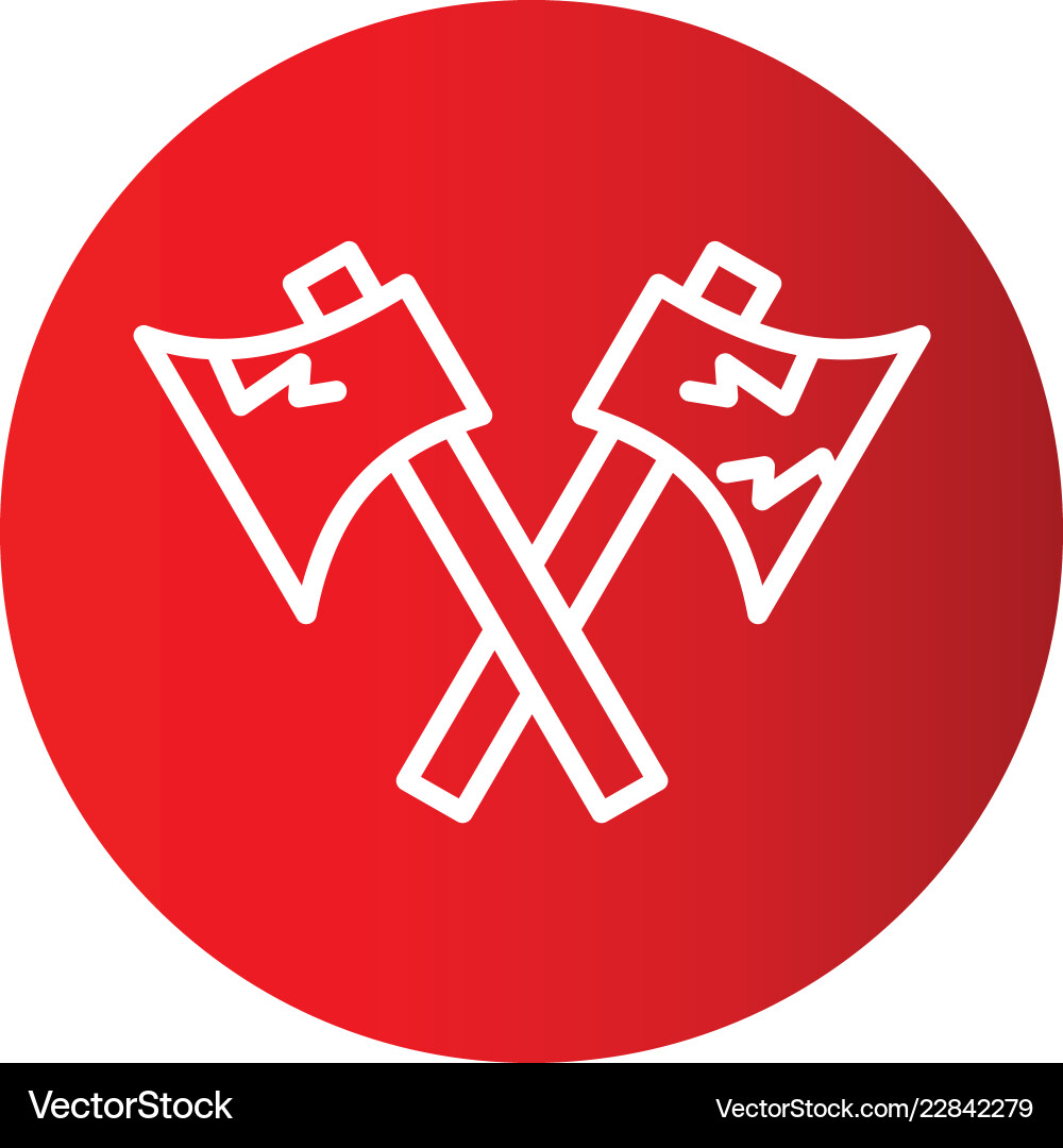 Axe icon in creative design with elements Vector Image