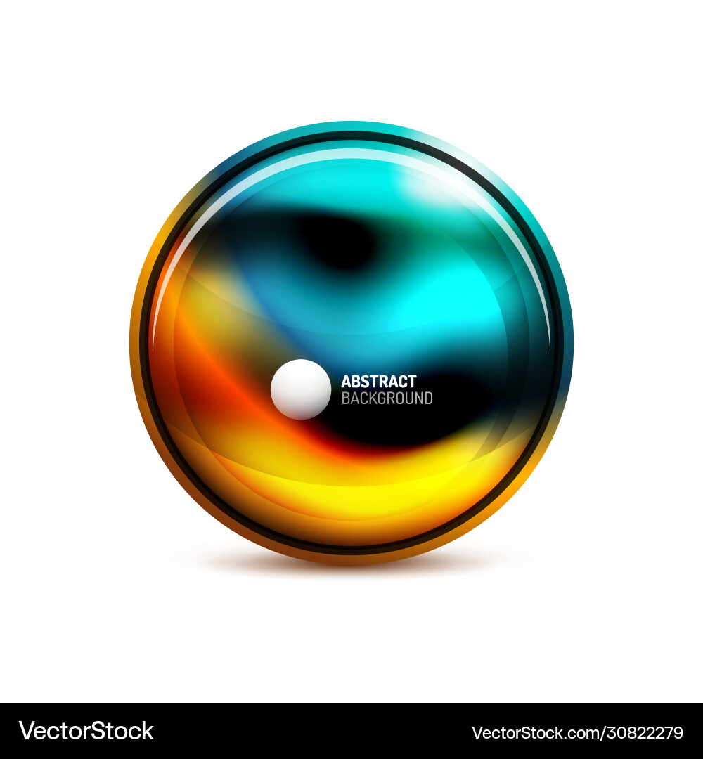 Circle button or banner for text design template Circle button or banner for text design template Vector Image