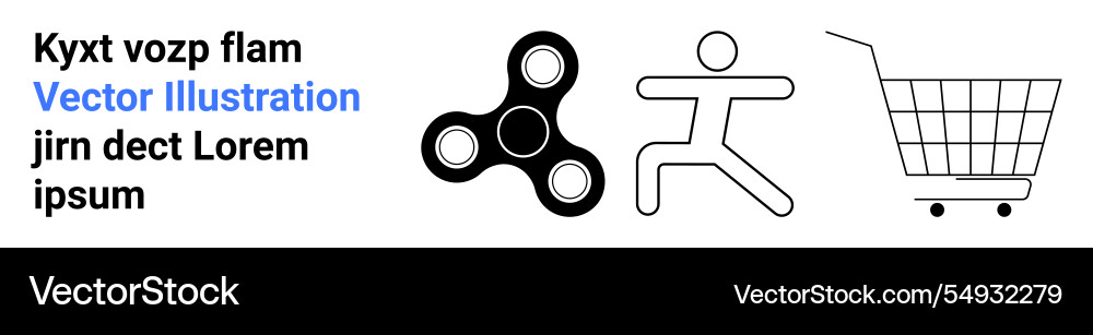 Dynamic art featuring a fidget spinner Dynamic art featuring a fidget spinner vector image