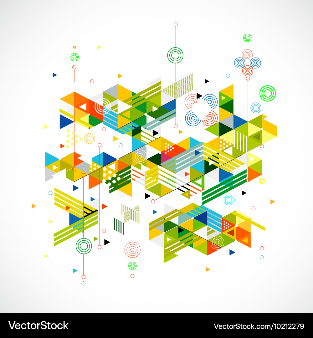 Dynamic Geometric Pattern vector image