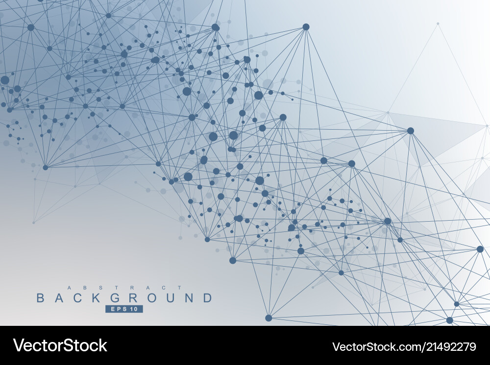 Geometric abstract background with connected line Geometric abstract background with connected line Vector Image
