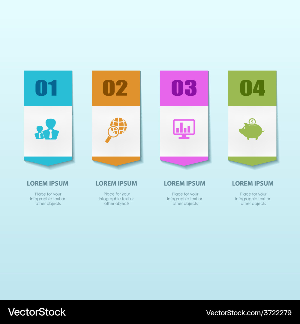 Infographic or web design template Vector Image