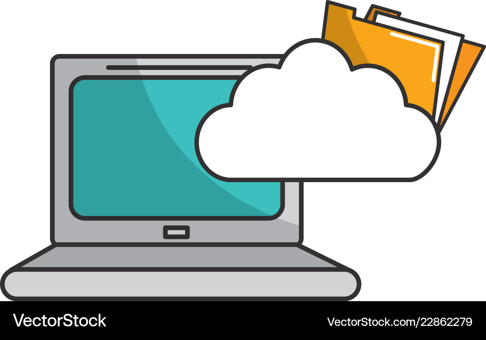 Isolated web hosting design vector image