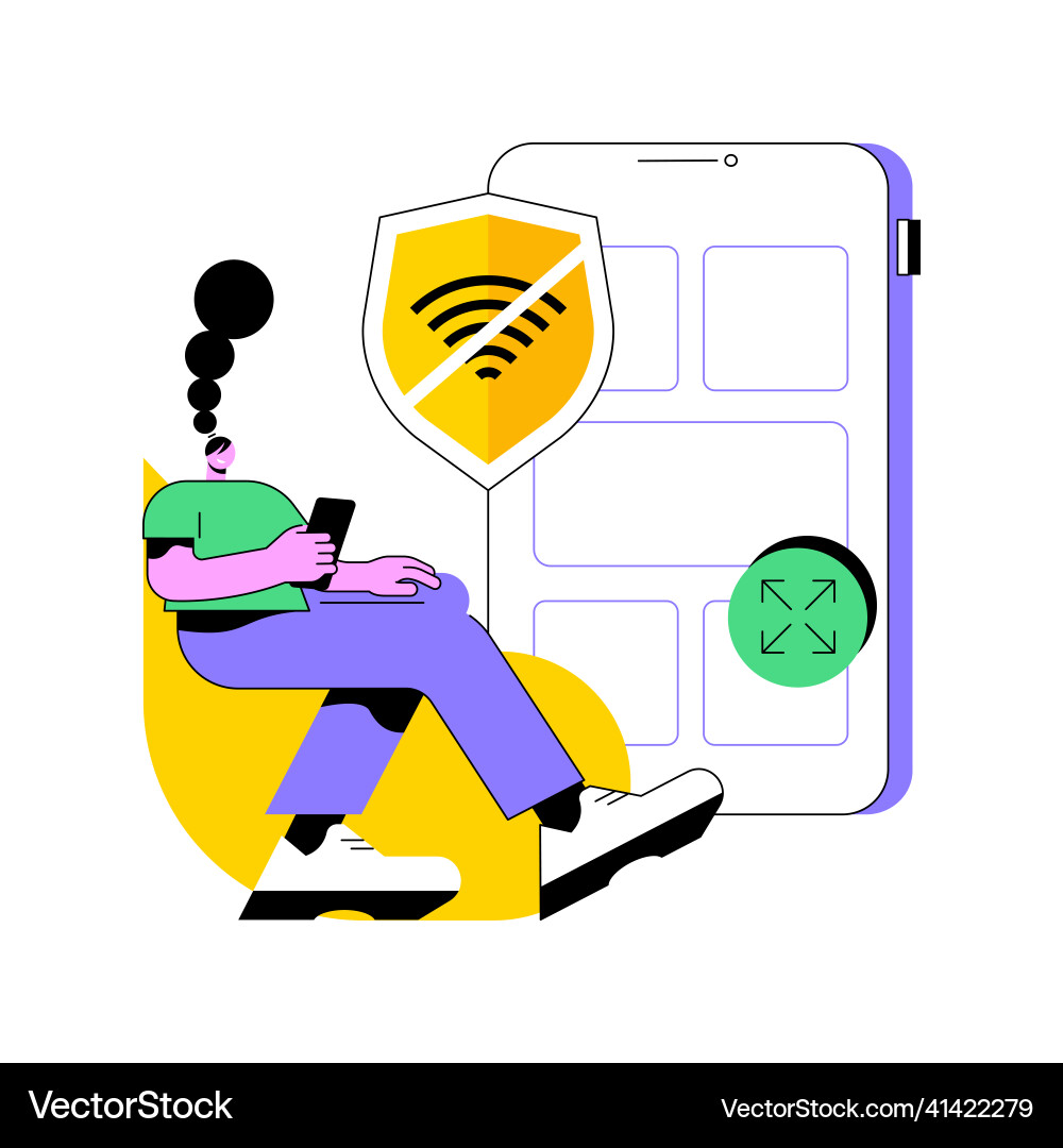 Progressive web app abstract concept Progressive web app abstract concept vector image